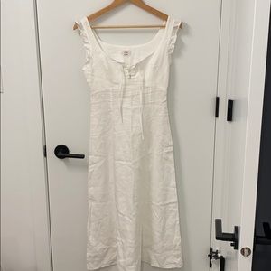 Aritzia: Wilfred white linen dress